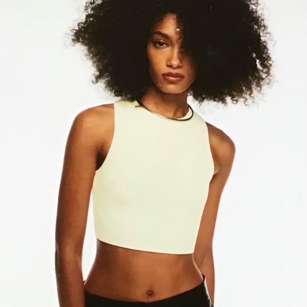 Babaton sculpt knit top size M